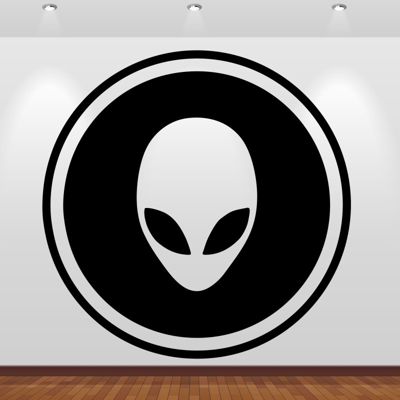 Preview: Wandaufkleber 46221 Alien umkreist